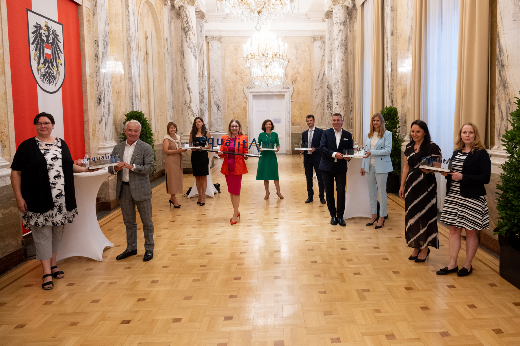 Gruppenfoto der Preisträgerinnen und Preisträger, 23. Juni 2021